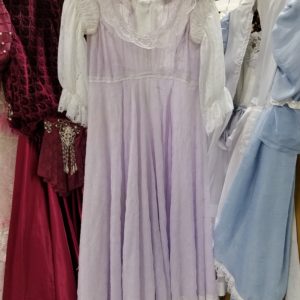 Party Dress Lavender with white