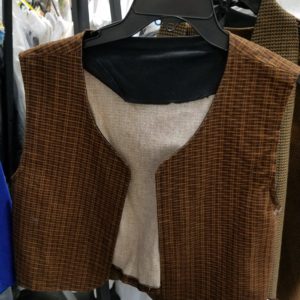 Brown Print Vest