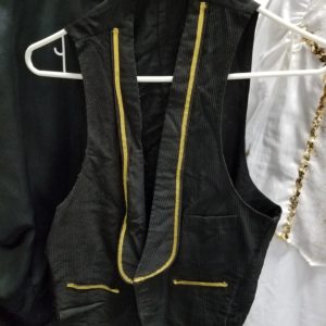 Vest Black w gold