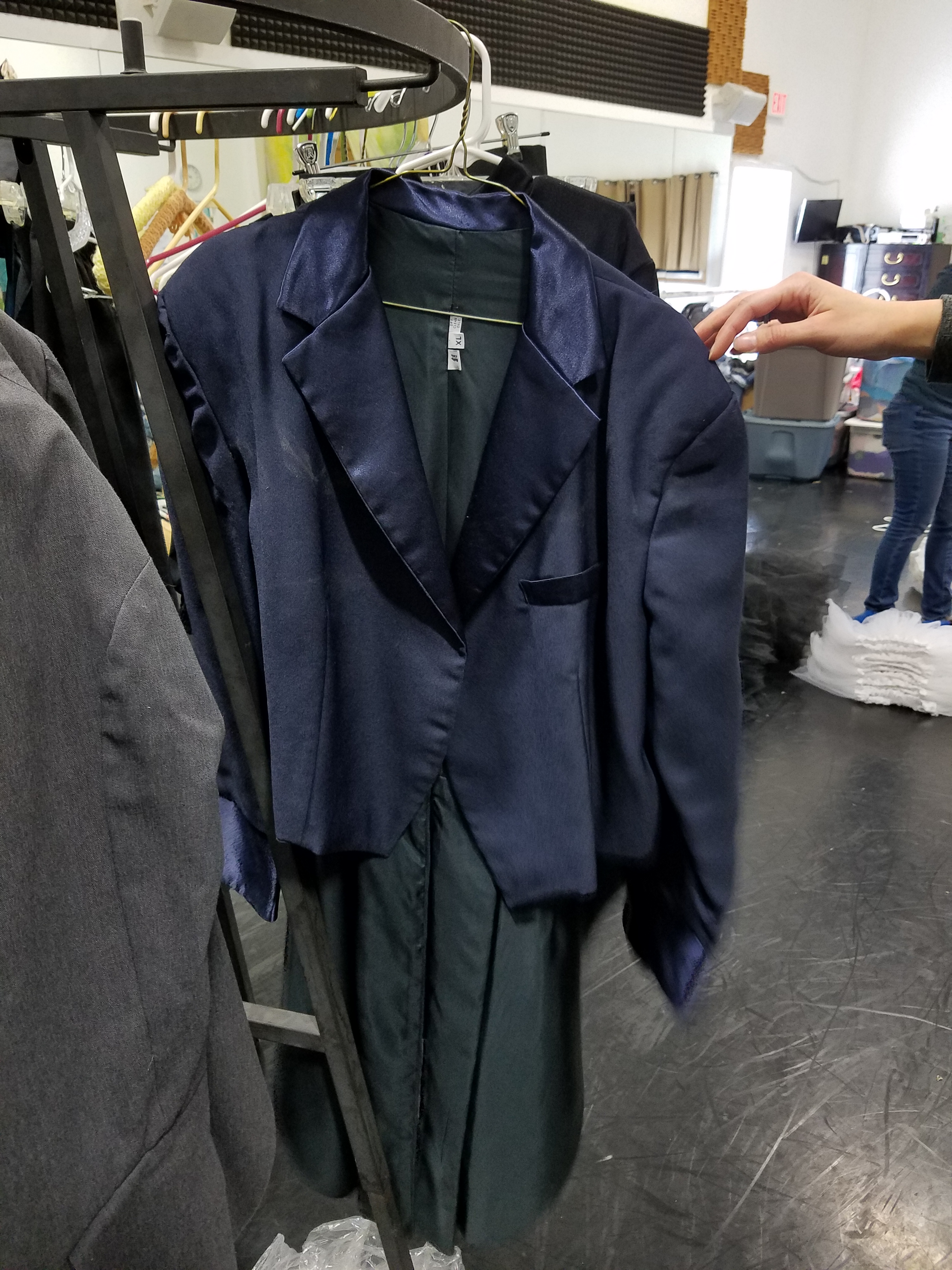 Men’s tux coat – blue – Ballet Bitterroot