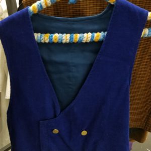 Vest – Blue corduroy